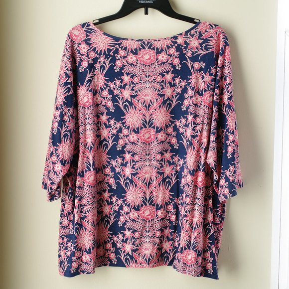 Beautiful Talbots 2X 3/4 Sleeve blouse - Picture 2 of 5